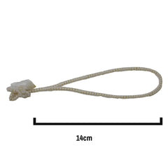 14cm White Elasticated Cotton Meat Ties/Poultry Loops (5,000 Per Bag)