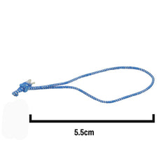 5.5cm Blue/White Elasticated Polyester Meat Ties/Poultry Loops (BUTCHERS PACK - 1,000 Per Pack)