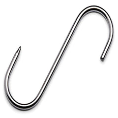 12'' S Butchers Meat Hanging Hooks - Single Hooks