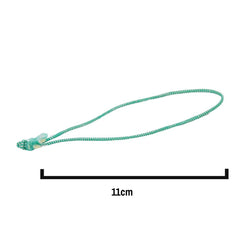 11cm Green/White Elasticated Polyester Meat Ties/Poultry Loops (5,000 Per Bag)
