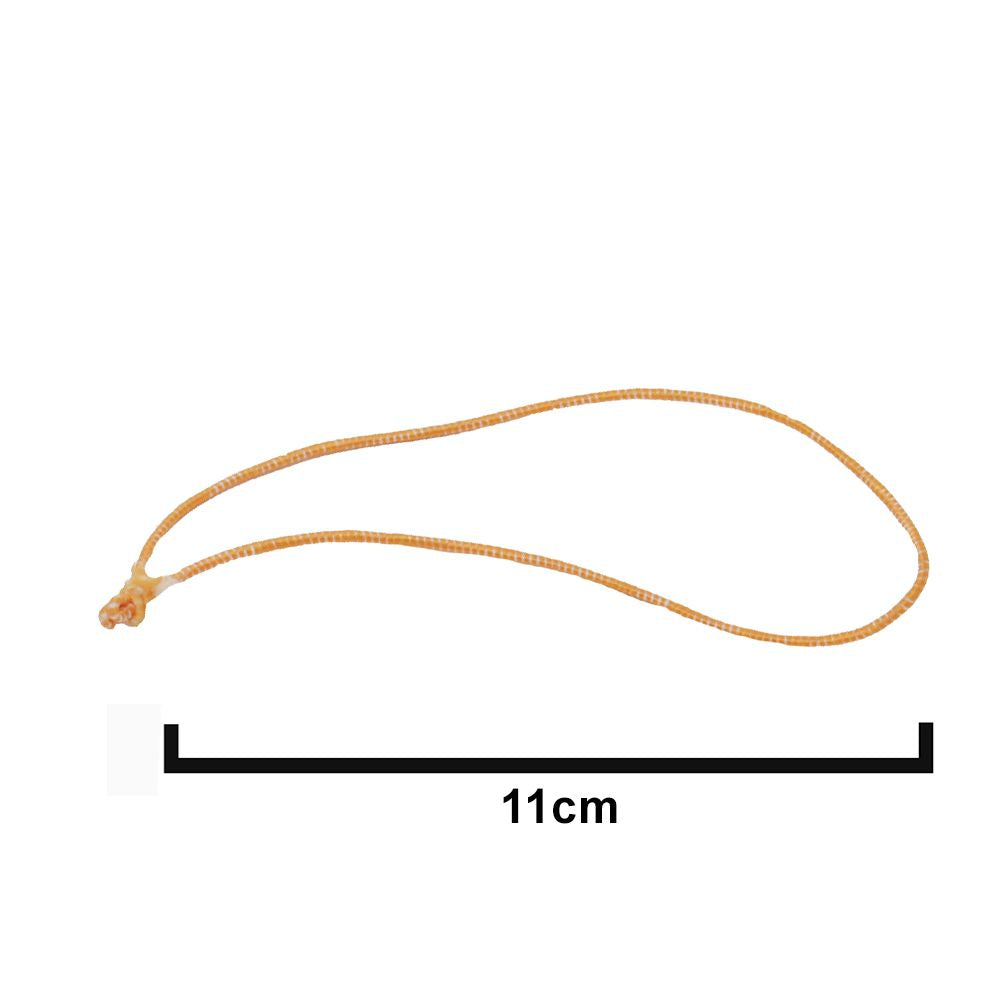11cm Orange/White Elasticated Polyester Meat Ties/Poultry Loops (5,000 Per Bag)