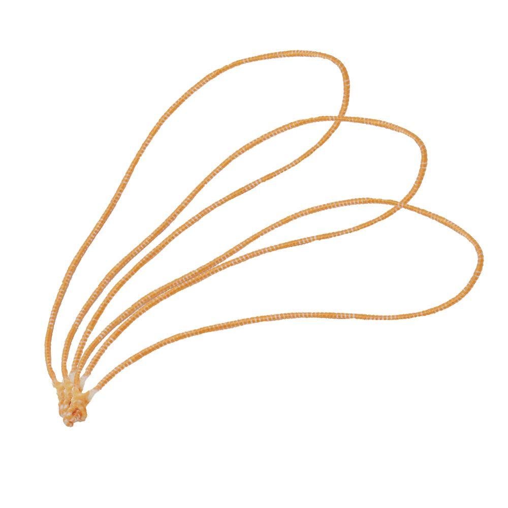 11cm Orange/White Elasticated Polyester Meat Ties/Poultry Loops (5,000 Per Bag)