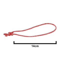 14cm Red/White Elasticated Polyester Meat Ties/Poultry Loops (5,000 Per Bag)