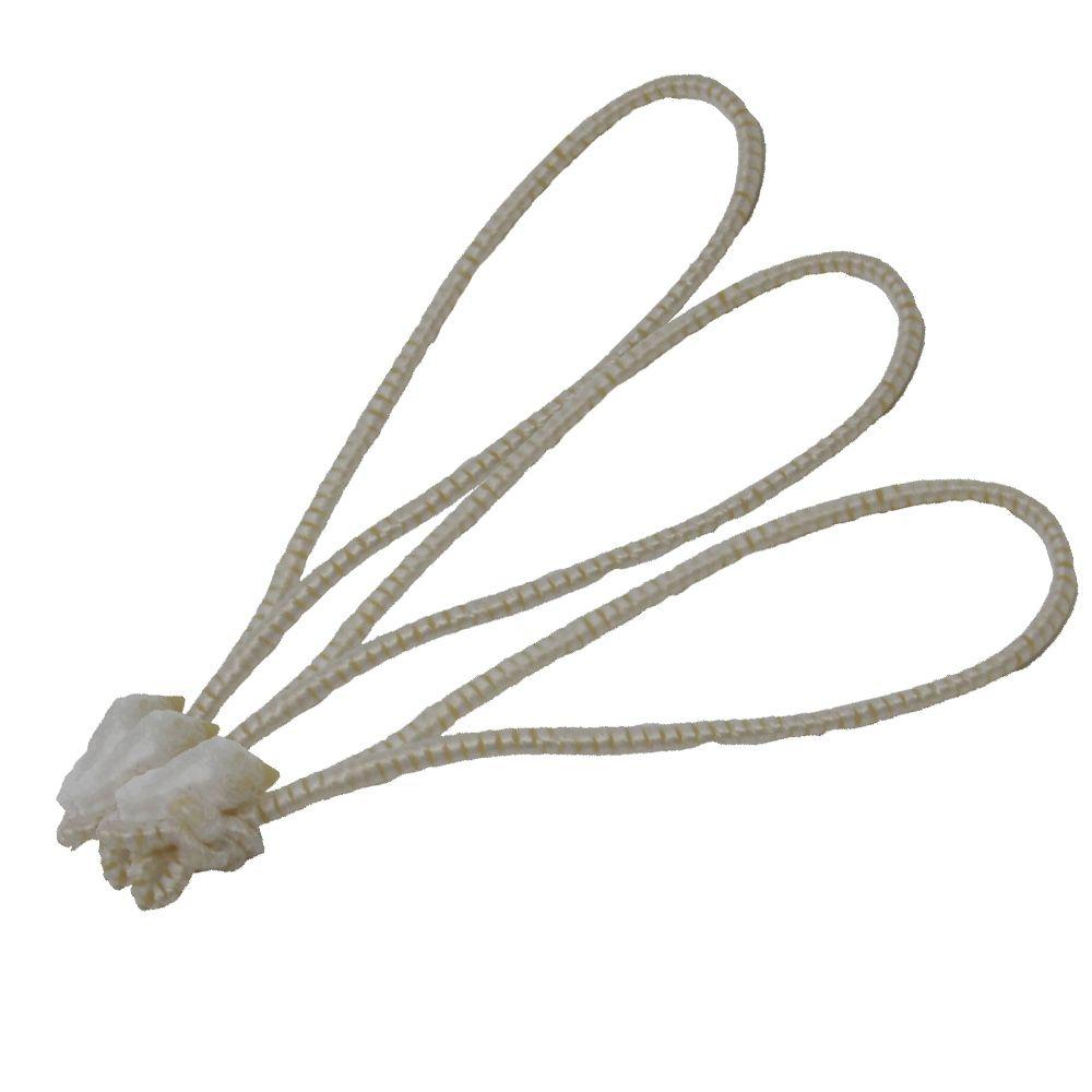 14cm White/White Elasticated Polyester Meat Ties/Poultry Loops (5,000 Per Bag)