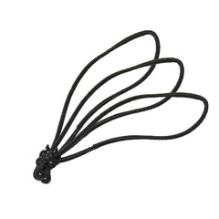 11cm Black/White Elasticated Polyester Meat Ties/Poultry Loops (5,000 Per Bag)